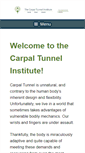 Mobile Screenshot of carpaltunnelinstitute.org